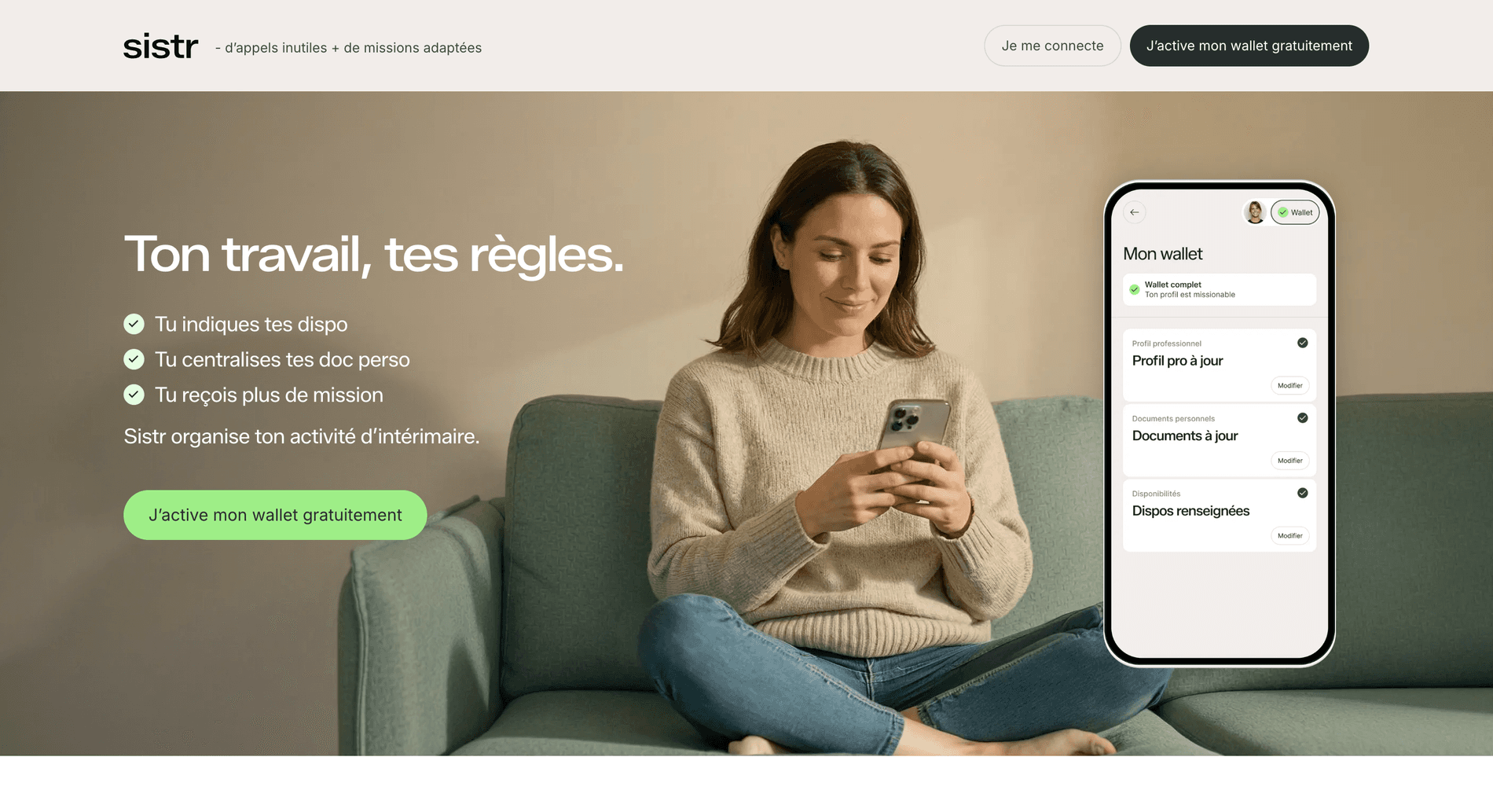 Home page du site de Sistr