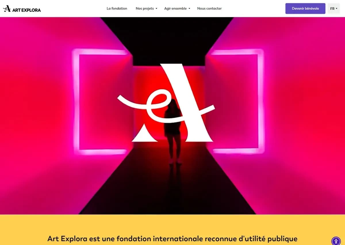 Site Art Explora conçu par Scroll
