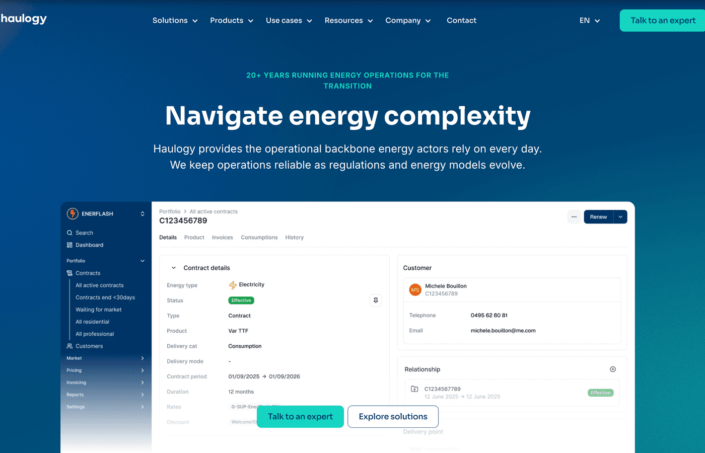 Site Haulogy conçu par Scroll