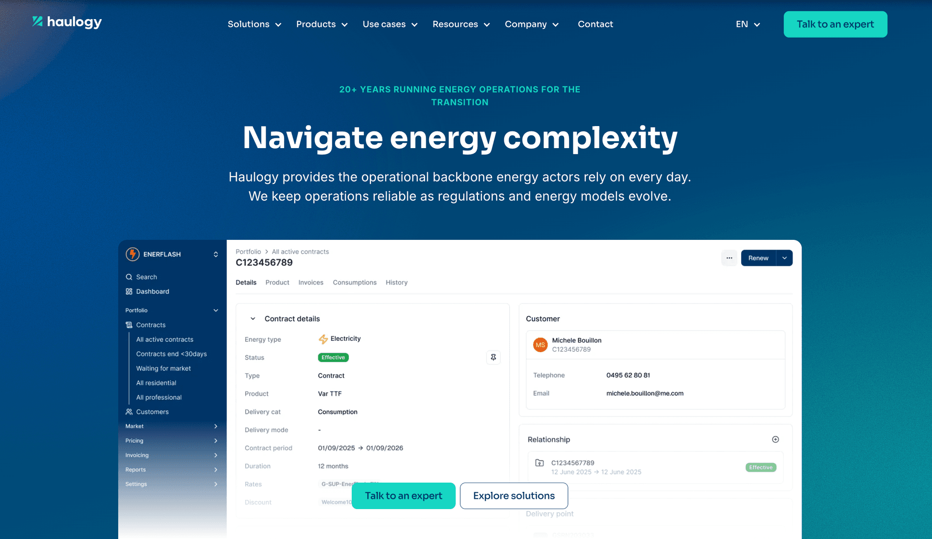 Site Haulogy conçu par Scroll
