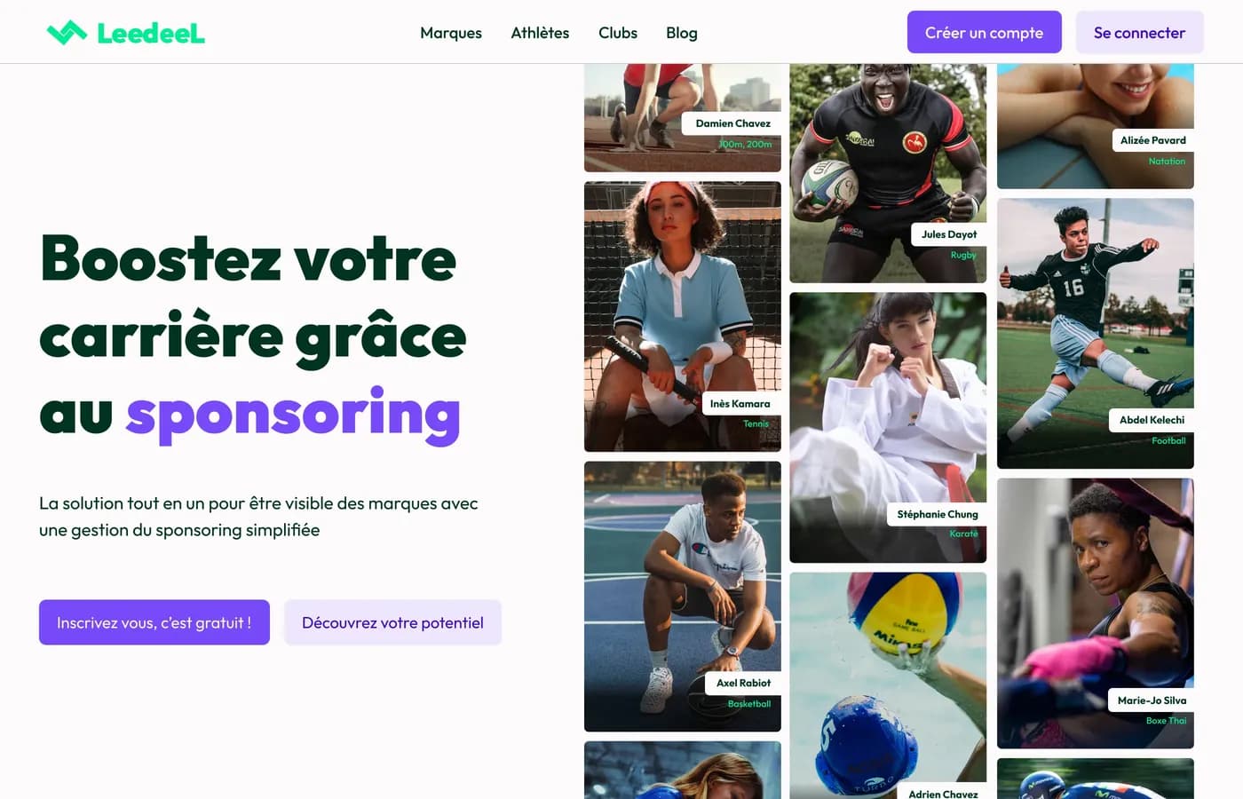 Site Leedeel conçu par Scroll