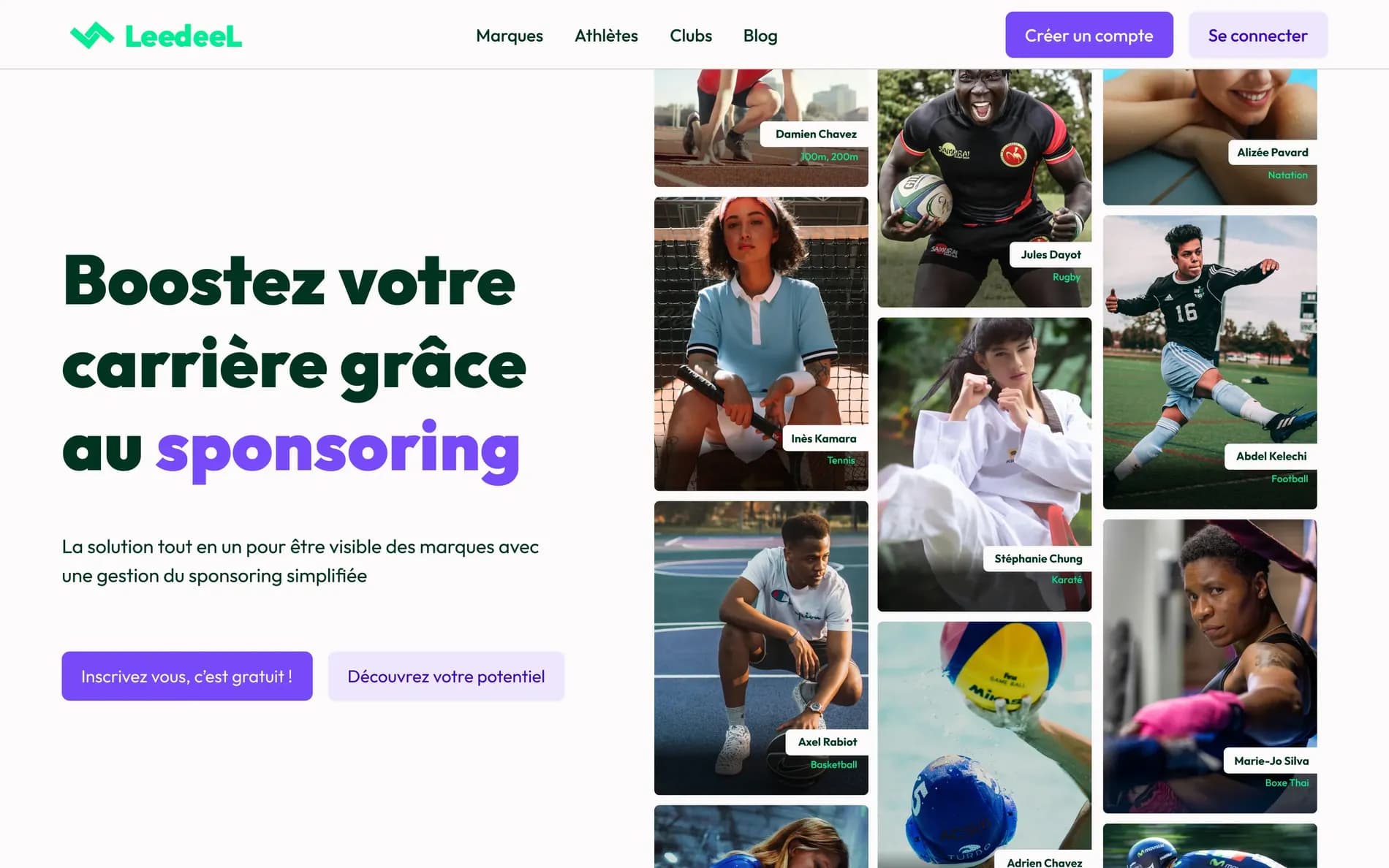 Site Leedeel conçu par Scroll