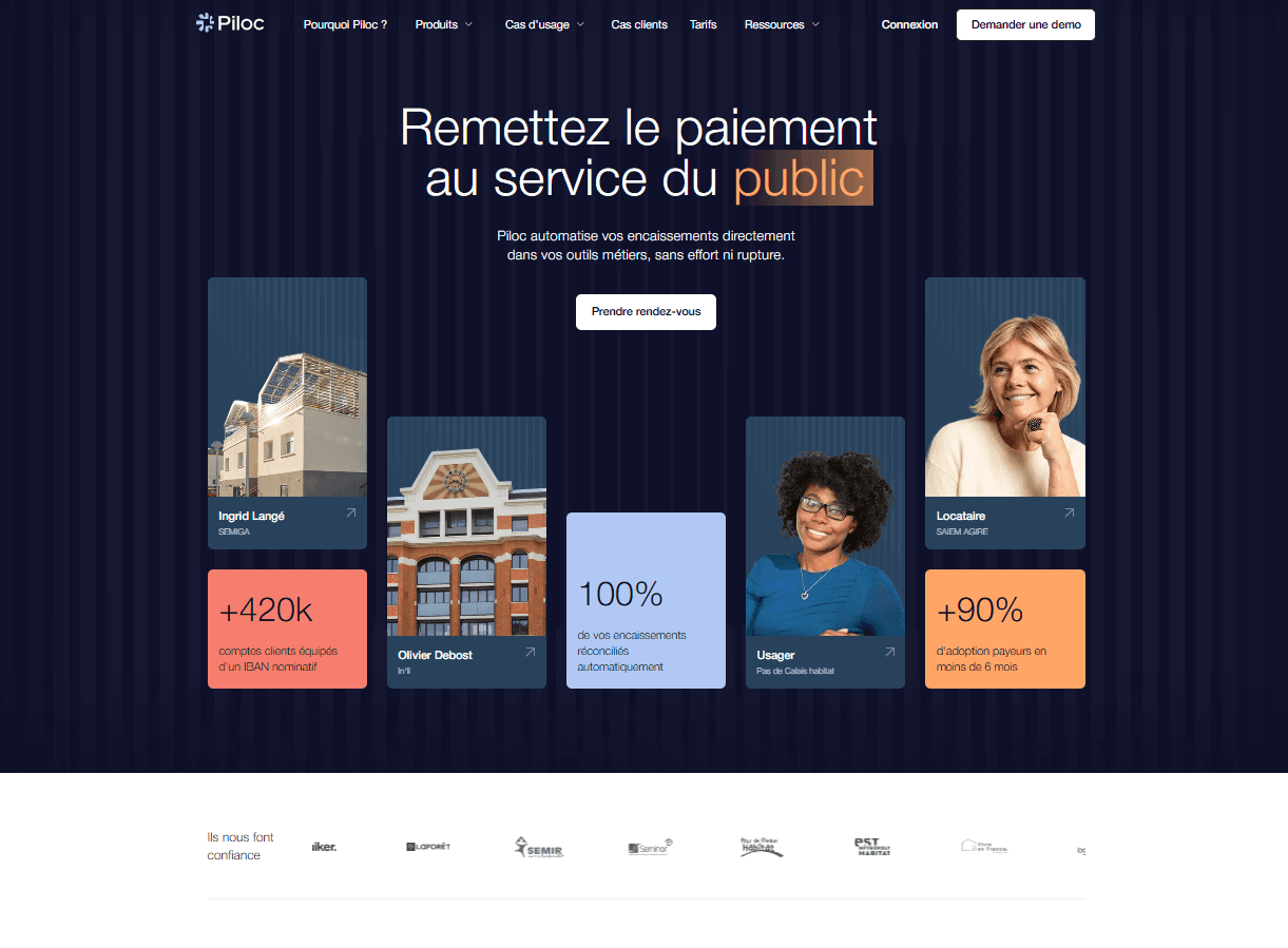 Site Piloc conçu par Scroll