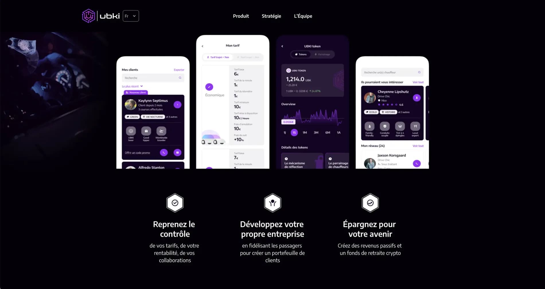 Site Ubki conçu par Scroll