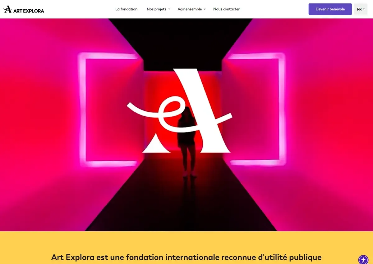 Site Art Explora conçu par Scroll