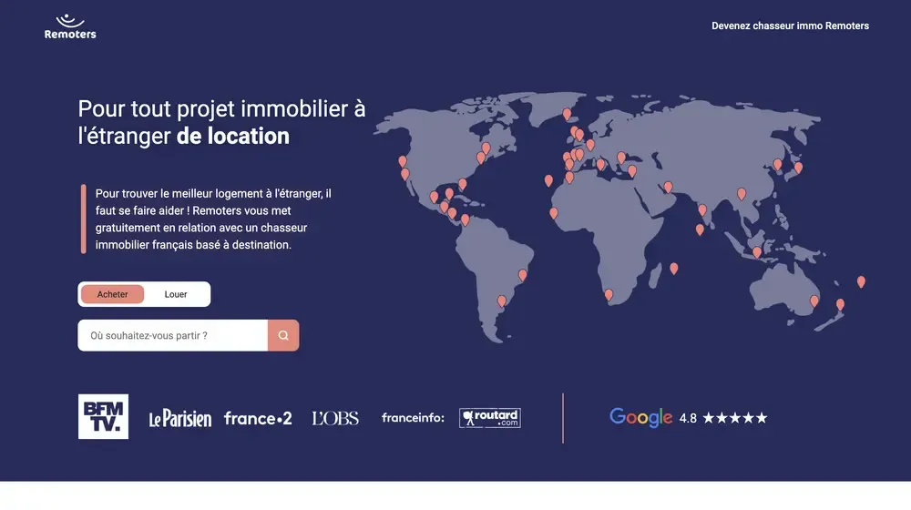 Site Remoters conçu par Scroll