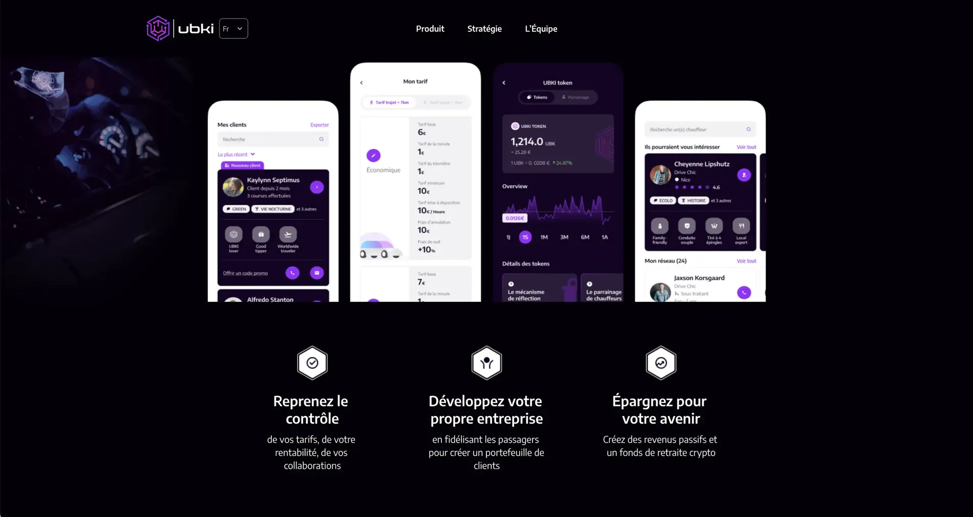 Site Ubki conçu par Scroll